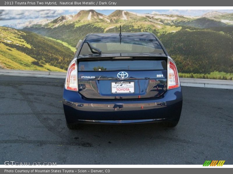 Nautical Blue Metallic / Dark Gray 2013 Toyota Prius Two Hybrid