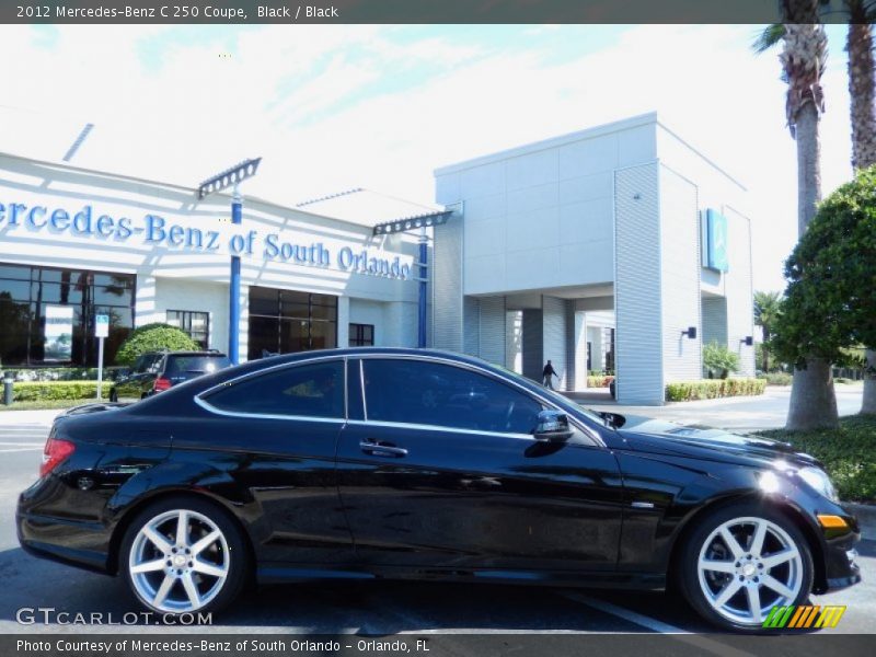 Black / Black 2012 Mercedes-Benz C 250 Coupe
