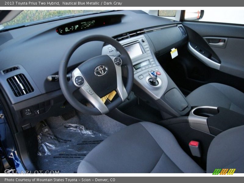 Nautical Blue Metallic / Dark Gray 2013 Toyota Prius Two Hybrid