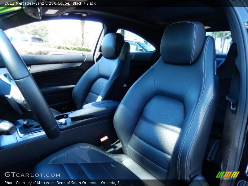Front Seat of 2012 C 250 Coupe