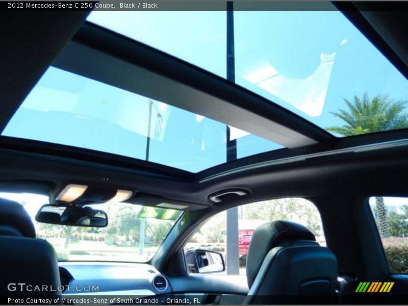 Sunroof of 2012 C 250 Coupe