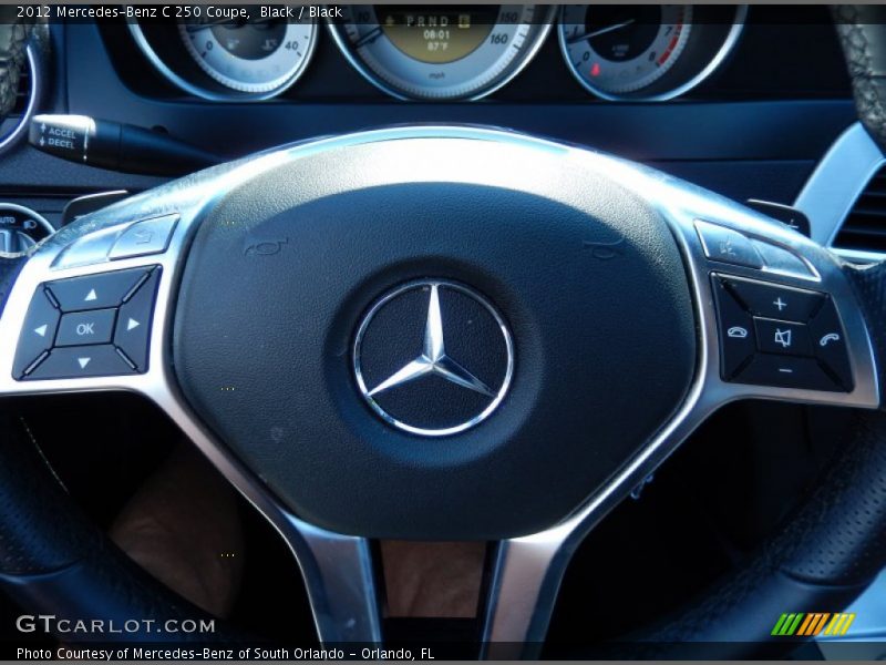 Black / Black 2012 Mercedes-Benz C 250 Coupe