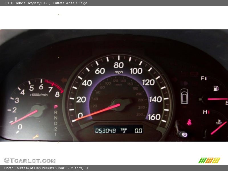Taffeta White / Beige 2010 Honda Odyssey EX-L