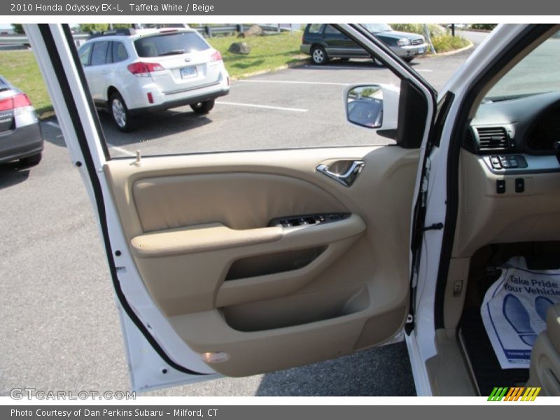 Taffeta White / Beige 2010 Honda Odyssey EX-L