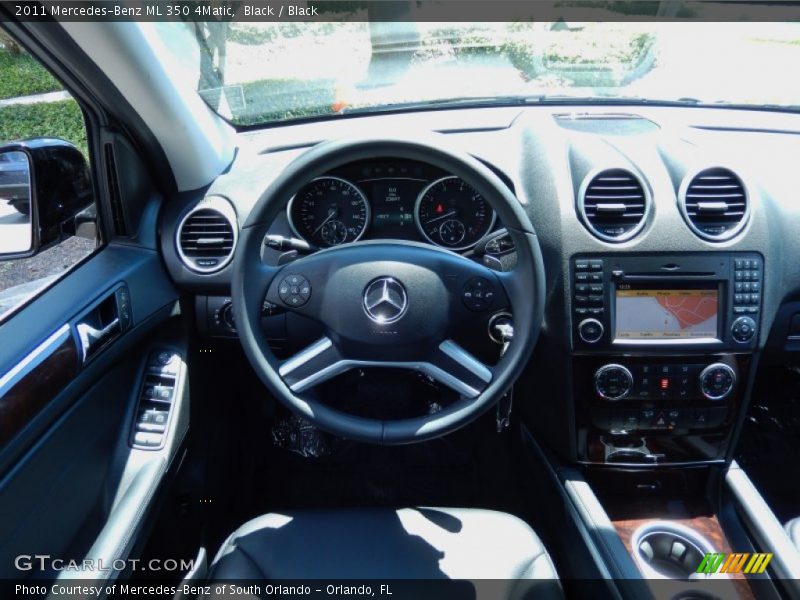 Black / Black 2011 Mercedes-Benz ML 350 4Matic