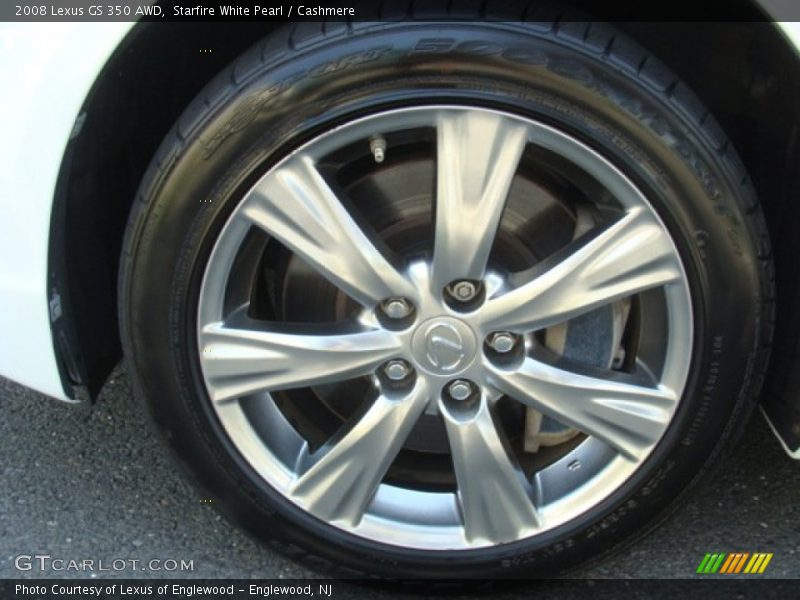 Starfire White Pearl / Cashmere 2008 Lexus GS 350 AWD
