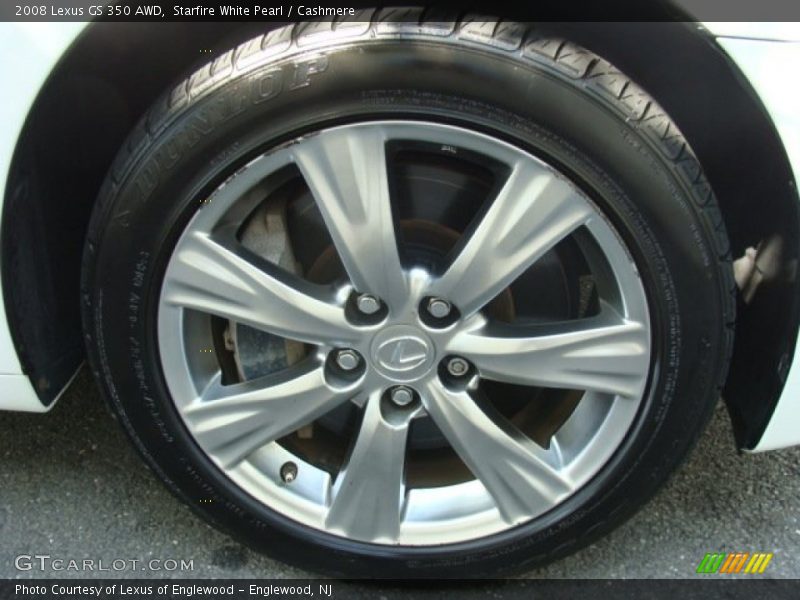 Starfire White Pearl / Cashmere 2008 Lexus GS 350 AWD