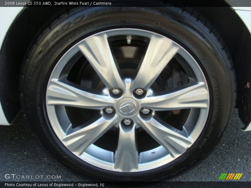 Starfire White Pearl / Cashmere 2008 Lexus GS 350 AWD