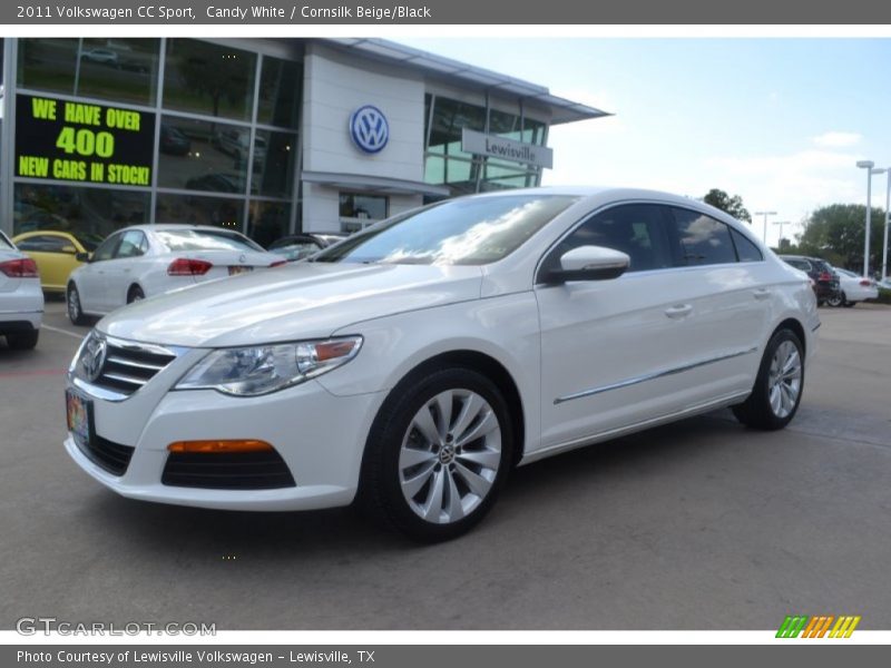 Candy White / Cornsilk Beige/Black 2011 Volkswagen CC Sport