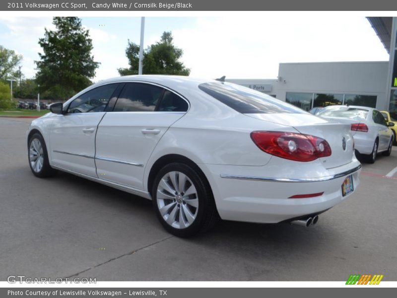 Candy White / Cornsilk Beige/Black 2011 Volkswagen CC Sport
