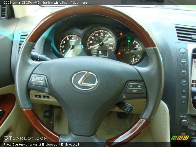 Starfire White Pearl / Cashmere 2008 Lexus GS 350 AWD
