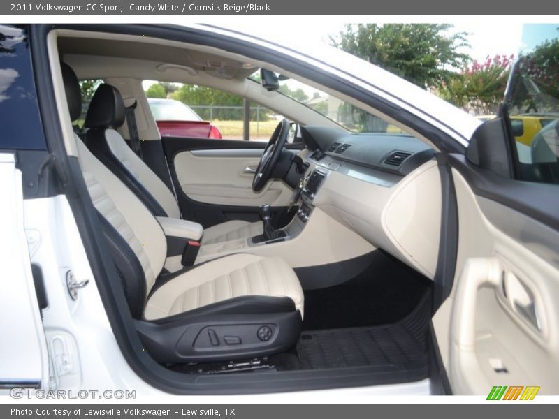 Candy White / Cornsilk Beige/Black 2011 Volkswagen CC Sport