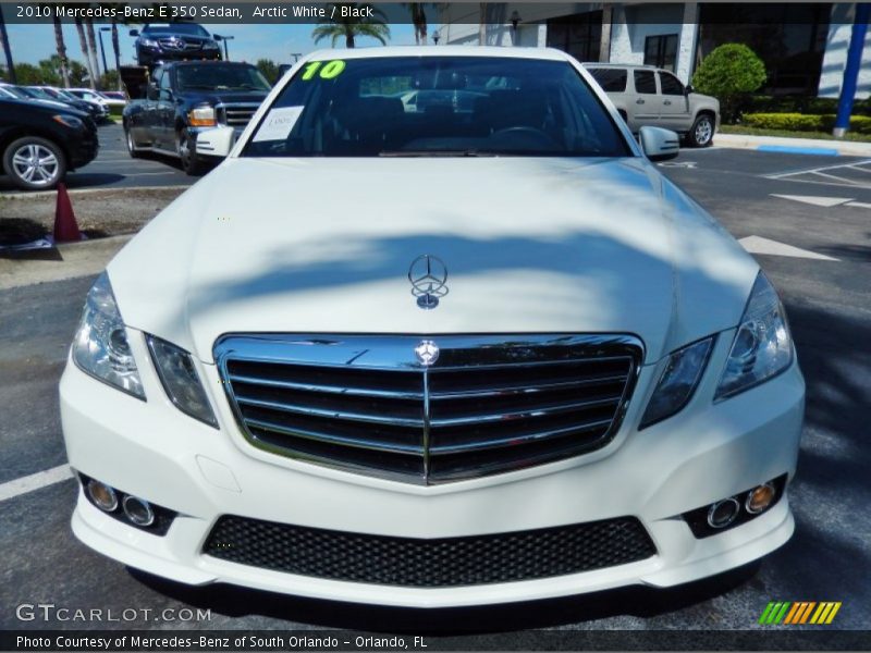 Arctic White / Black 2010 Mercedes-Benz E 350 Sedan