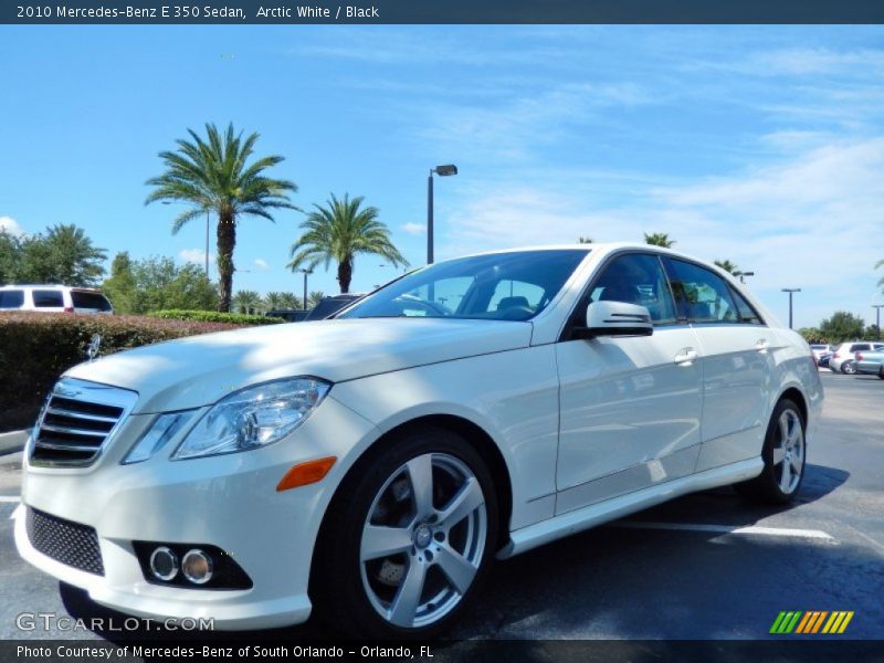 Arctic White / Black 2010 Mercedes-Benz E 350 Sedan