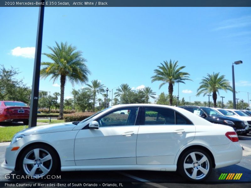 Arctic White / Black 2010 Mercedes-Benz E 350 Sedan