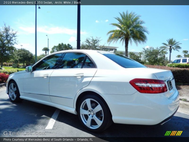 Arctic White / Black 2010 Mercedes-Benz E 350 Sedan