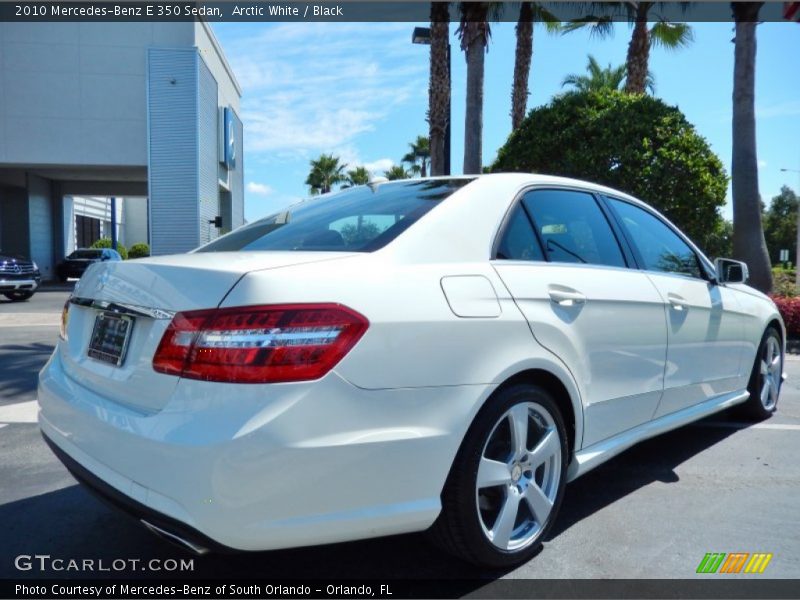 Arctic White / Black 2010 Mercedes-Benz E 350 Sedan