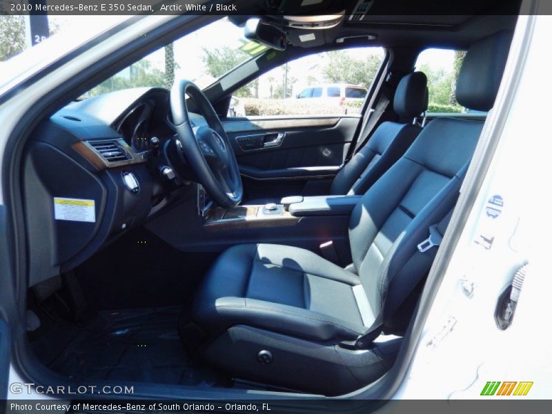 Arctic White / Black 2010 Mercedes-Benz E 350 Sedan