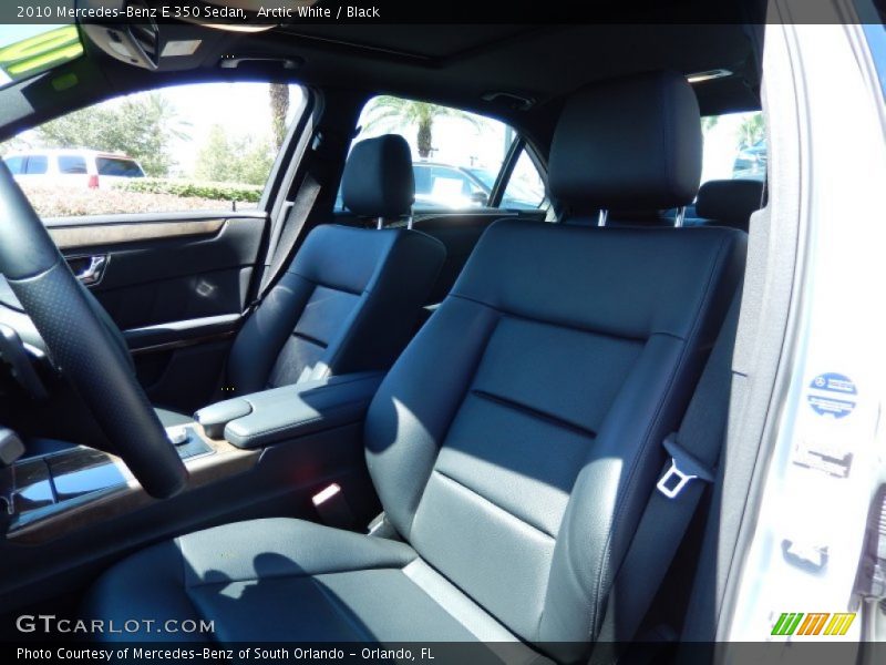 Arctic White / Black 2010 Mercedes-Benz E 350 Sedan