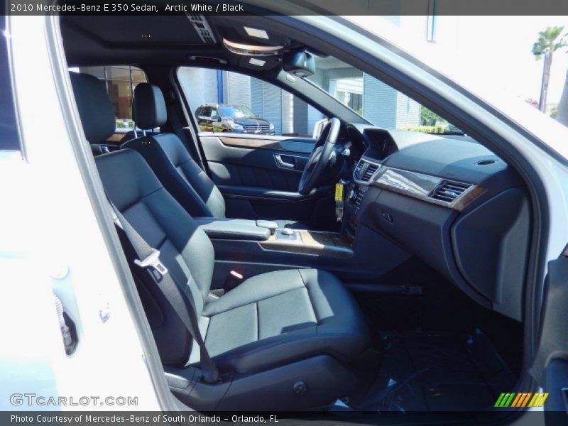 Arctic White / Black 2010 Mercedes-Benz E 350 Sedan