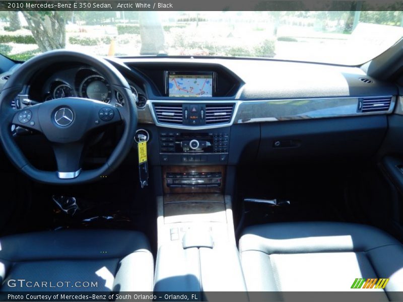 Arctic White / Black 2010 Mercedes-Benz E 350 Sedan