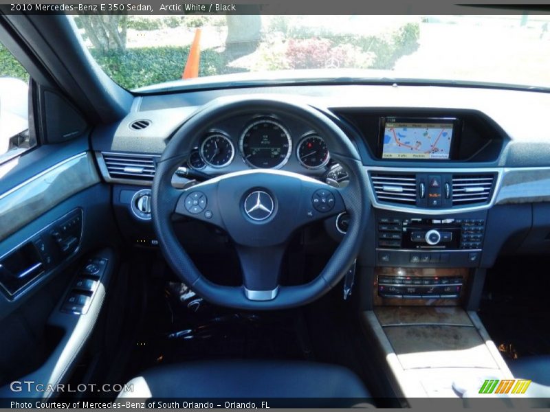 Arctic White / Black 2010 Mercedes-Benz E 350 Sedan