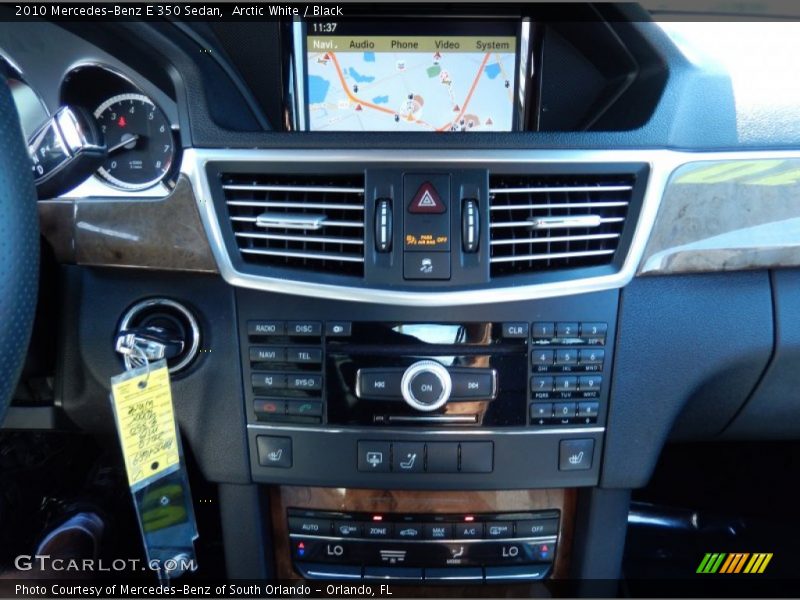 Arctic White / Black 2010 Mercedes-Benz E 350 Sedan