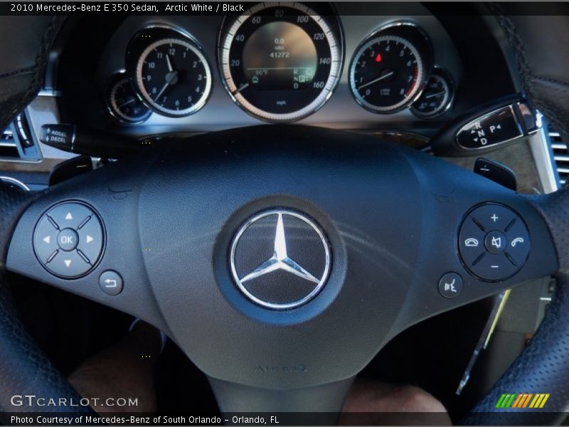 Arctic White / Black 2010 Mercedes-Benz E 350 Sedan