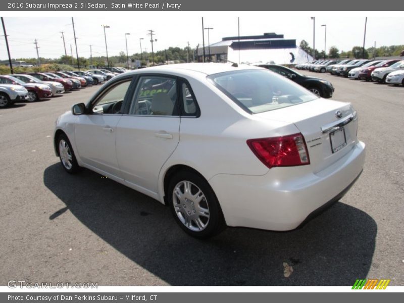 Satin White Pearl / Ivory 2010 Subaru Impreza 2.5i Sedan