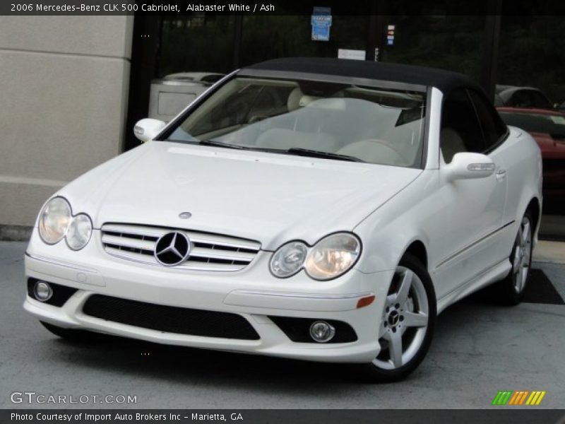 Alabaster White / Ash 2006 Mercedes-Benz CLK 500 Cabriolet