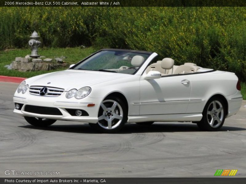 Alabaster White / Ash 2006 Mercedes-Benz CLK 500 Cabriolet