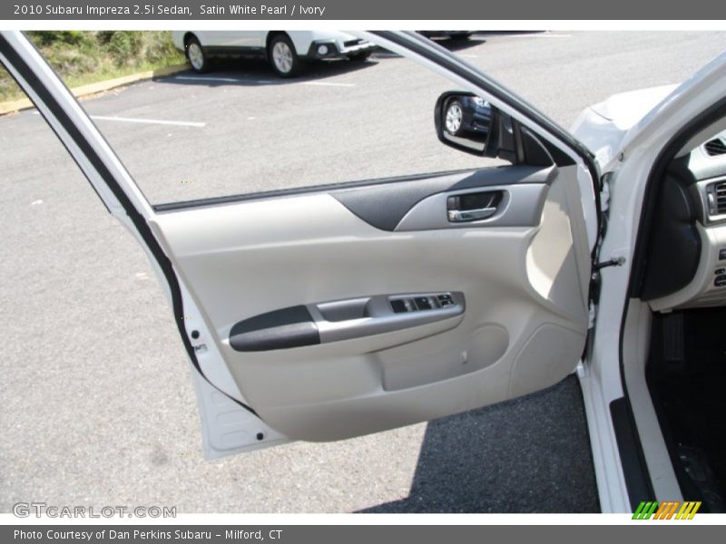 Satin White Pearl / Ivory 2010 Subaru Impreza 2.5i Sedan