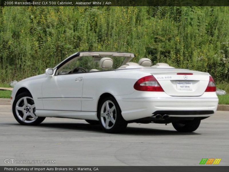 Alabaster White / Ash 2006 Mercedes-Benz CLK 500 Cabriolet