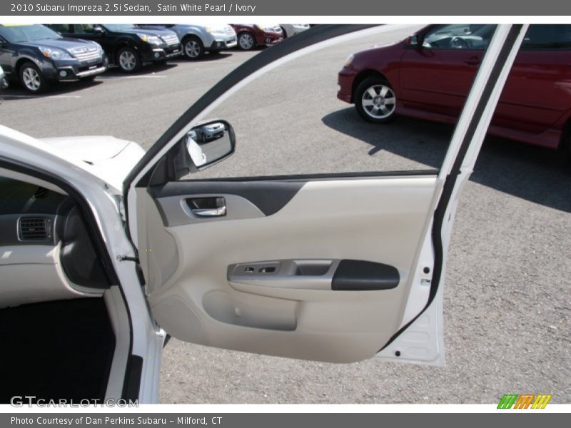 Satin White Pearl / Ivory 2010 Subaru Impreza 2.5i Sedan