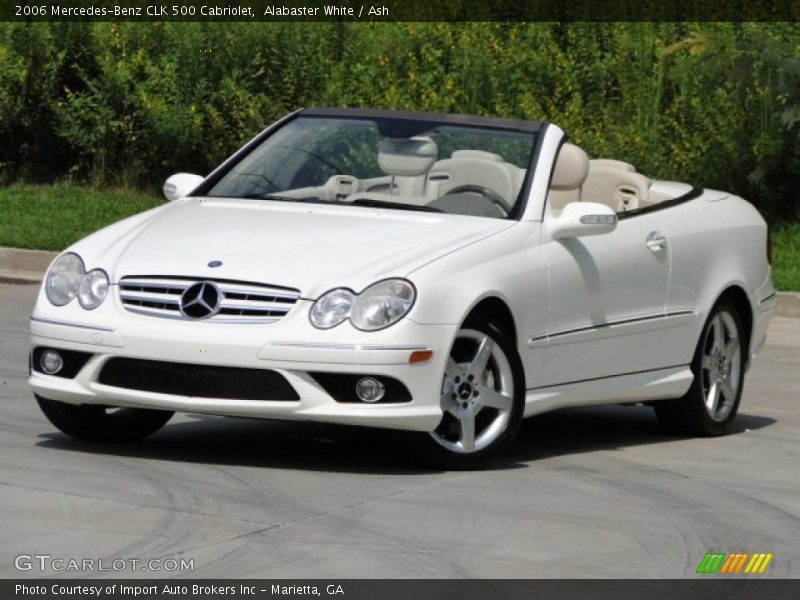Alabaster White / Ash 2006 Mercedes-Benz CLK 500 Cabriolet