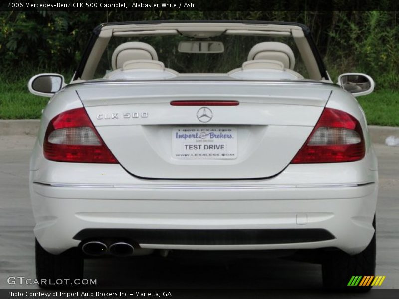 Alabaster White / Ash 2006 Mercedes-Benz CLK 500 Cabriolet