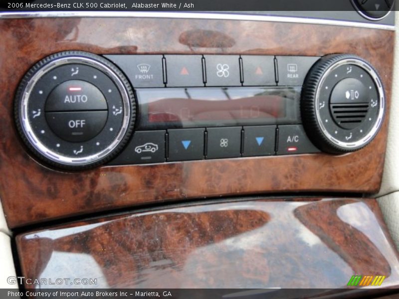 Controls of 2006 CLK 500 Cabriolet