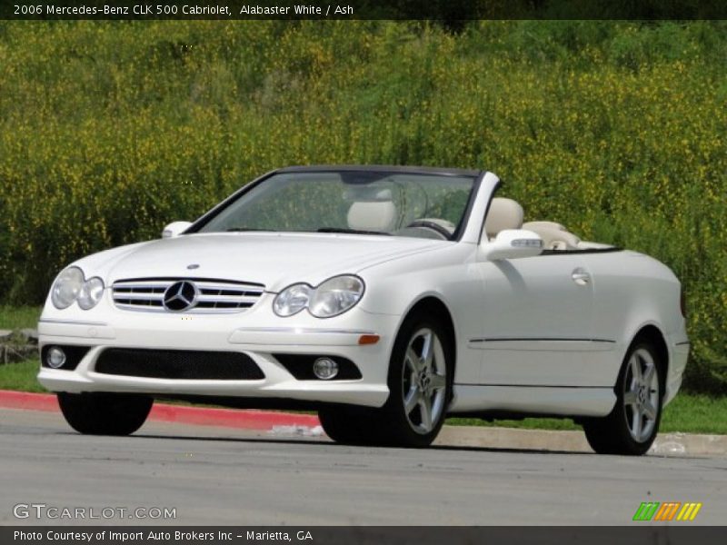 Alabaster White / Ash 2006 Mercedes-Benz CLK 500 Cabriolet