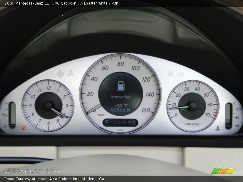  2006 CLK 500 Cabriolet 500 Cabriolet Gauges