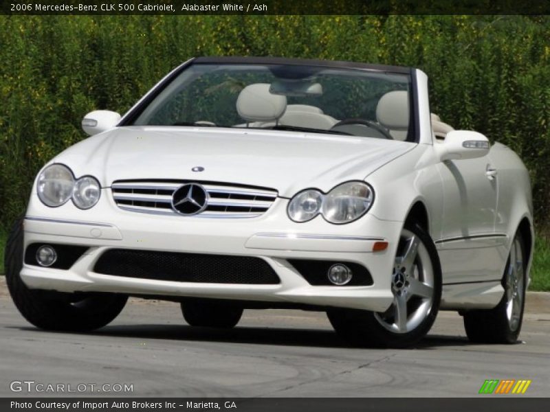 Alabaster White / Ash 2006 Mercedes-Benz CLK 500 Cabriolet
