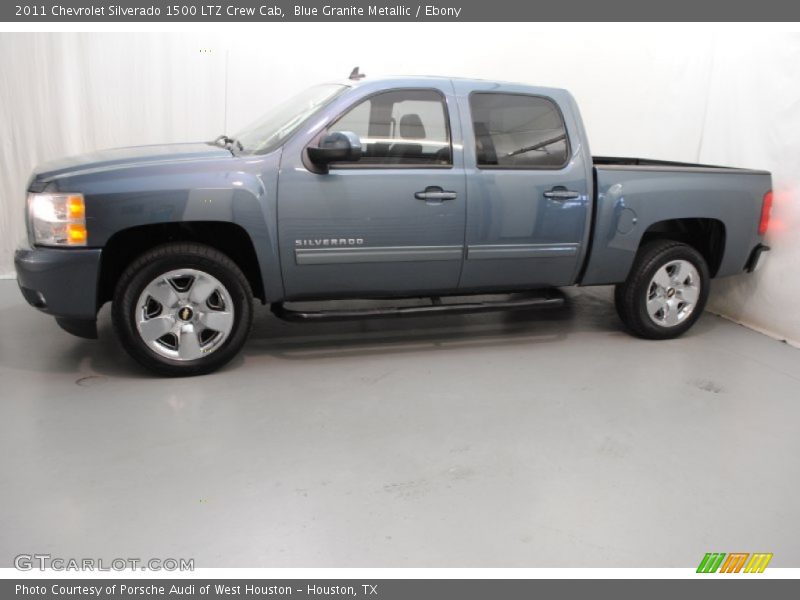 Blue Granite Metallic / Ebony 2011 Chevrolet Silverado 1500 LTZ Crew Cab