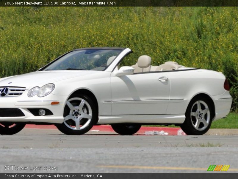 Alabaster White / Ash 2006 Mercedes-Benz CLK 500 Cabriolet