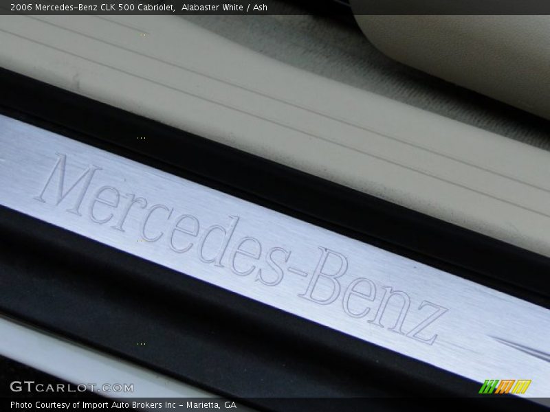 Alabaster White / Ash 2006 Mercedes-Benz CLK 500 Cabriolet