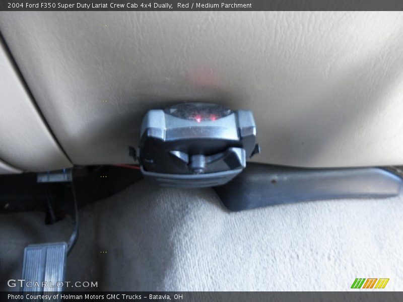 Red / Medium Parchment 2004 Ford F350 Super Duty Lariat Crew Cab 4x4 Dually