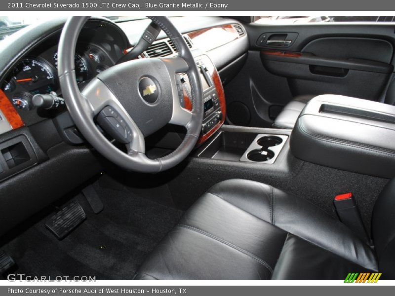 Blue Granite Metallic / Ebony 2011 Chevrolet Silverado 1500 LTZ Crew Cab
