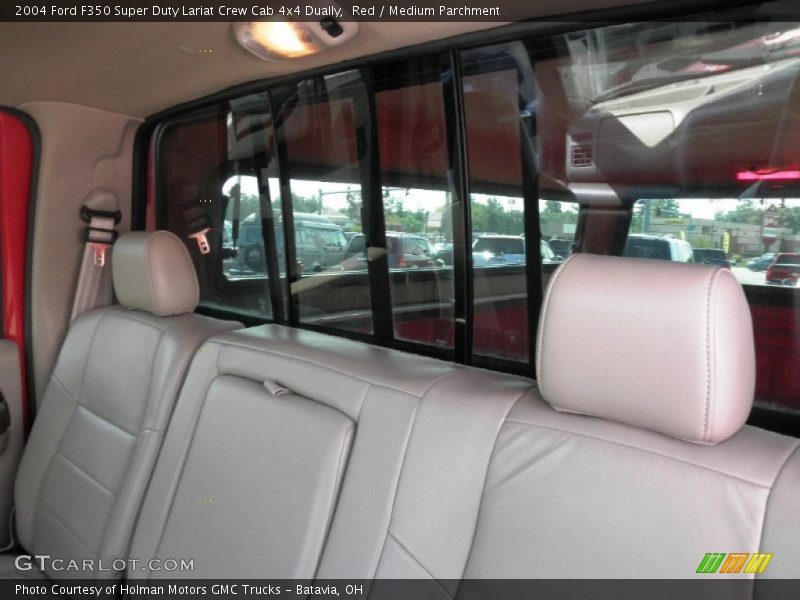 Red / Medium Parchment 2004 Ford F350 Super Duty Lariat Crew Cab 4x4 Dually