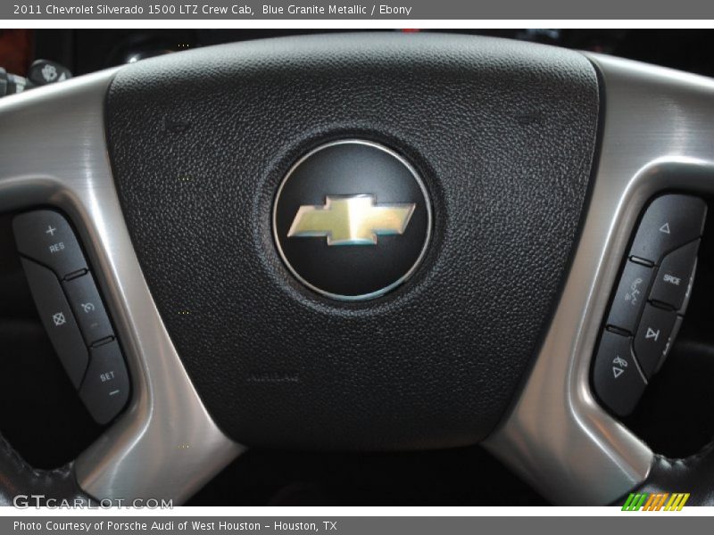 Blue Granite Metallic / Ebony 2011 Chevrolet Silverado 1500 LTZ Crew Cab