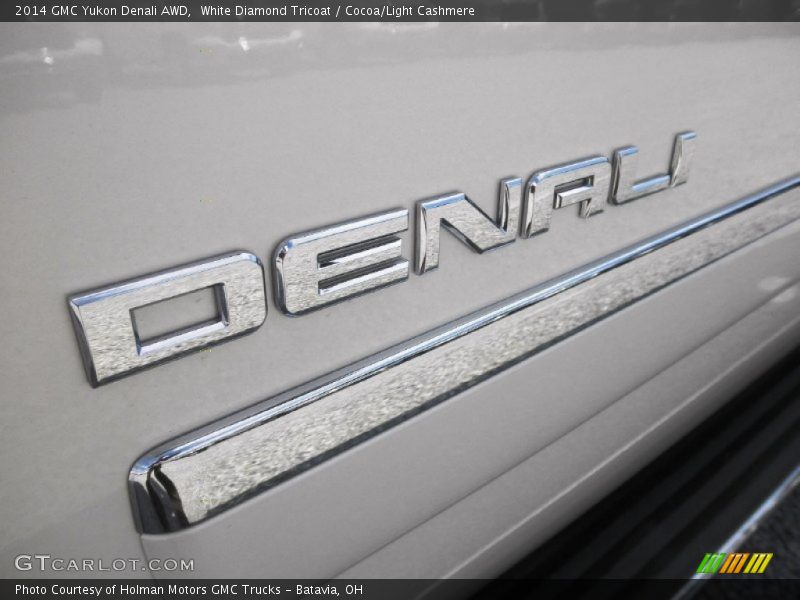 White Diamond Tricoat / Cocoa/Light Cashmere 2014 GMC Yukon Denali AWD