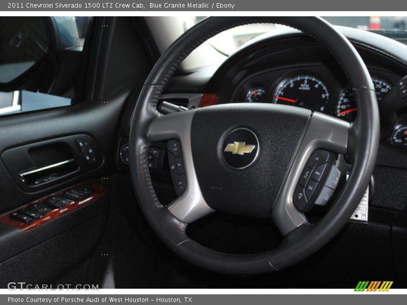 Blue Granite Metallic / Ebony 2011 Chevrolet Silverado 1500 LTZ Crew Cab