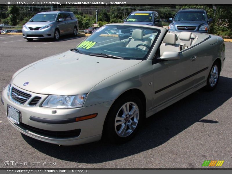 Parchment Silver Metallic / Parchment 2006 Saab 9-3 2.0T Convertible